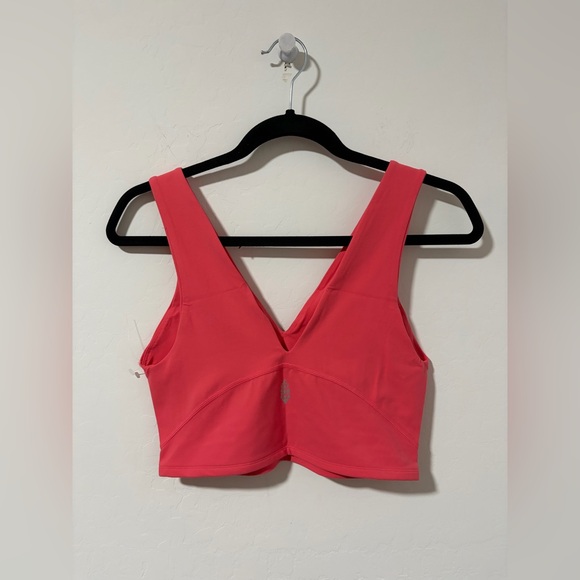 New FP Movement Never Better Crop V-Neck Tank in coral - Womens - Picture 4 of 9